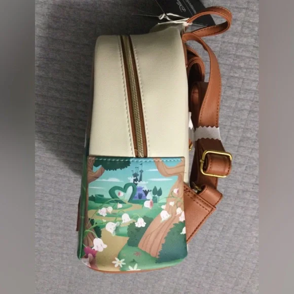 Loungefly Disney Alice in Wonderland Flower Path Mini Soft Tag Backpack - Picture 3 of 7